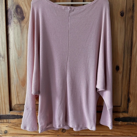 Streetwear Society Dolman Sleeves Long Sleeve Top Peach Pink Knit - Large - Picture 15 of 17